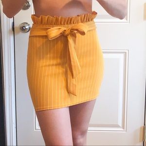PLT Paper bag mini skirt